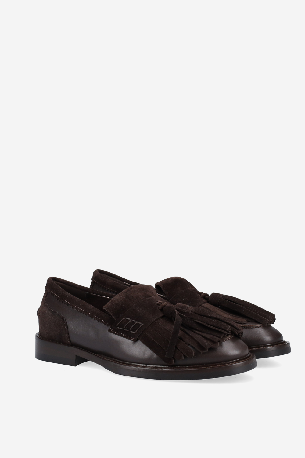 Courage suede/leather loafers
