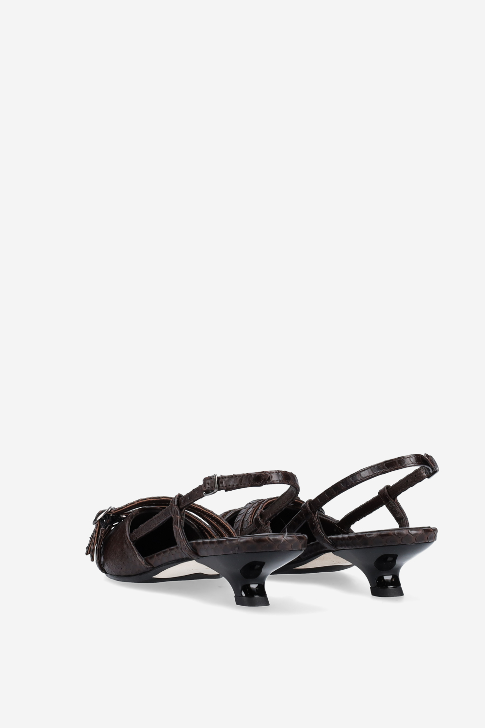 I wanna croco leather slingbacks