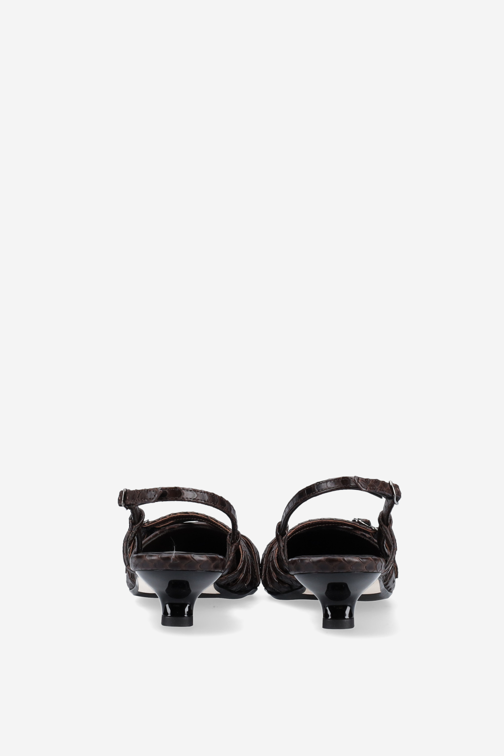 I wanna croco leather slingbacks