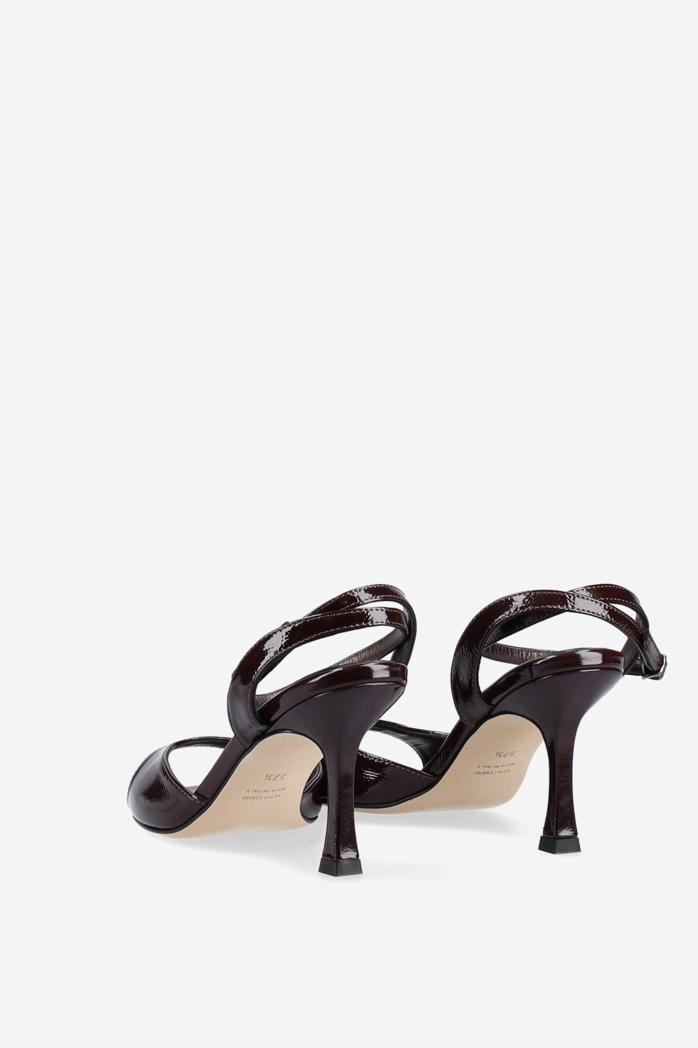 Dial drunk patent leather sandals