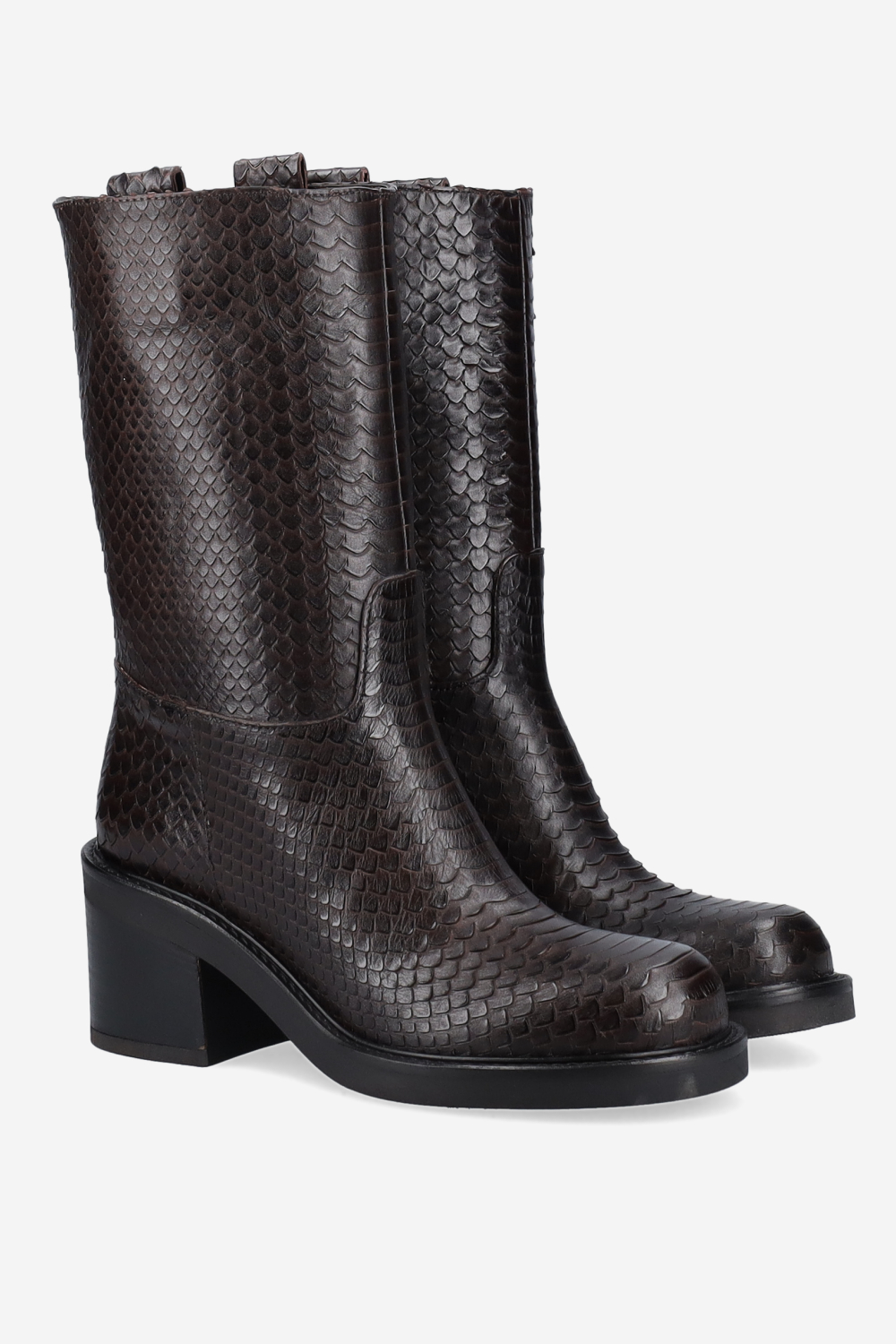 What if croco leather ankle boots