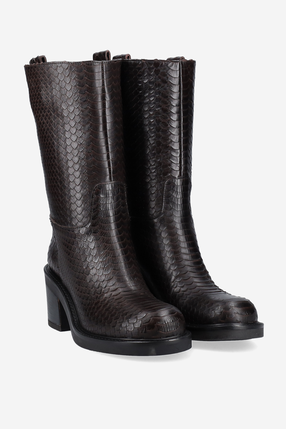 What if croco leather ankle boots