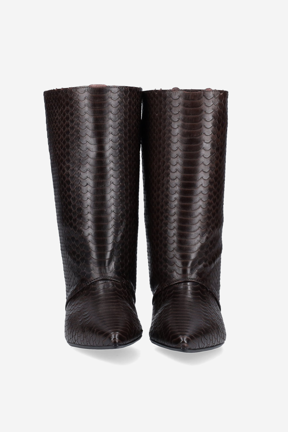 Unforgettable croco leather ankle boots