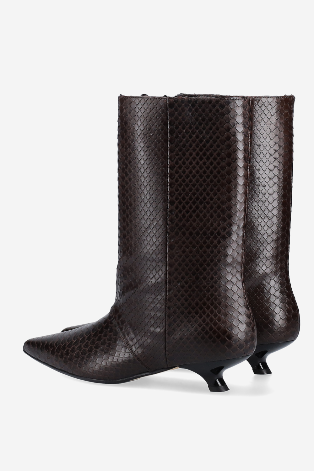 Unforgettable croco leather ankle boots