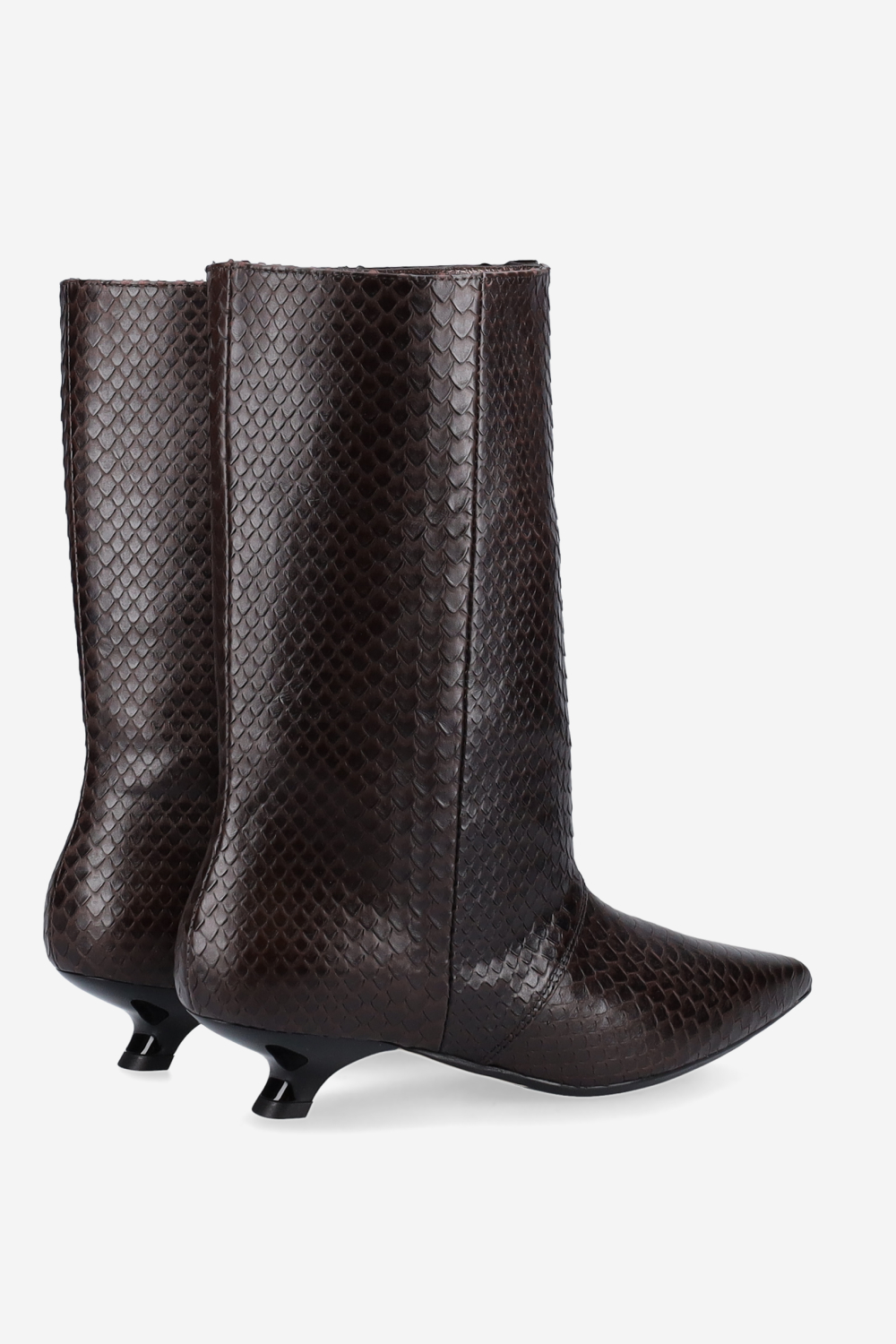 Unforgettable croco leather ankle boots
