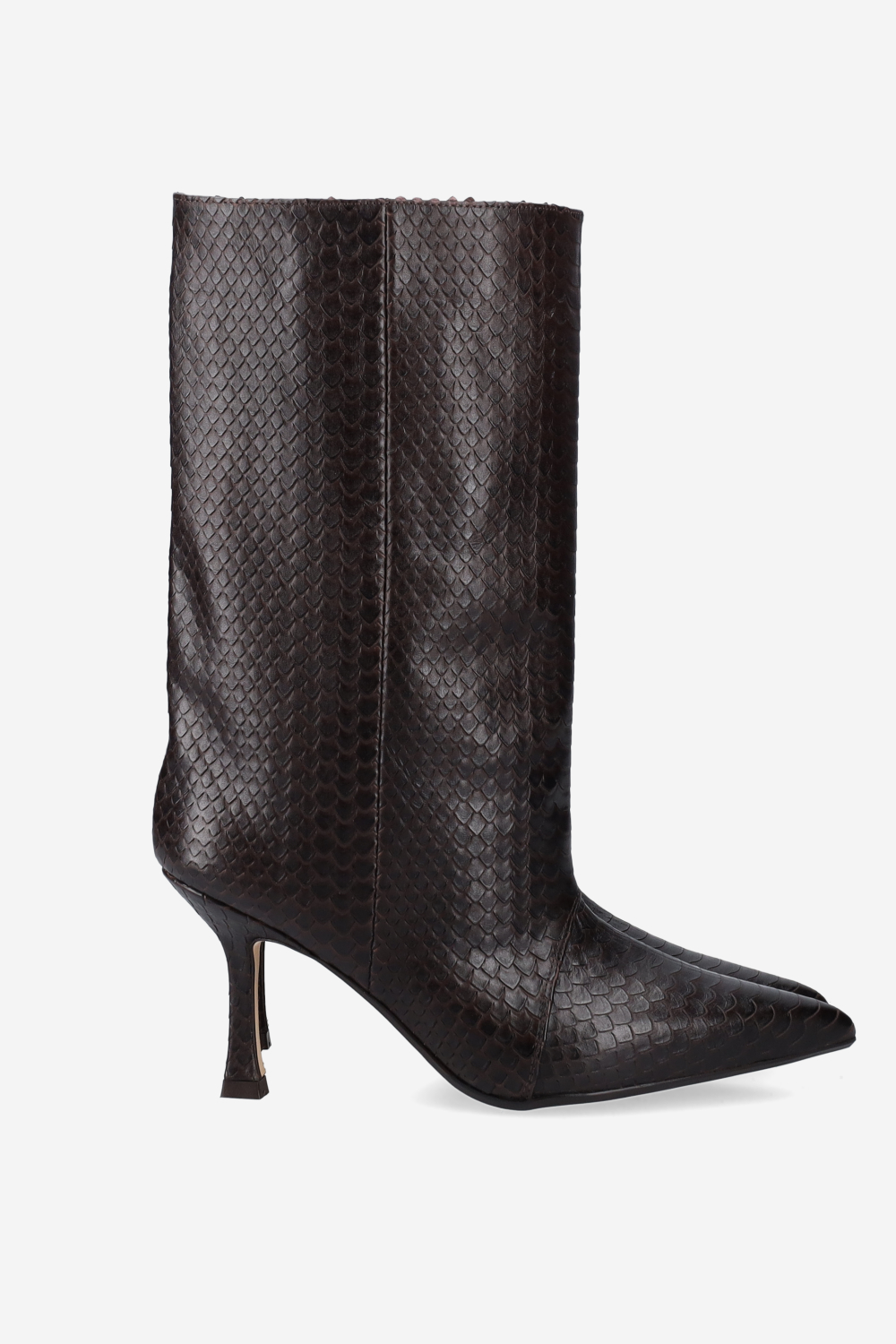 Deja vu croco leather boots