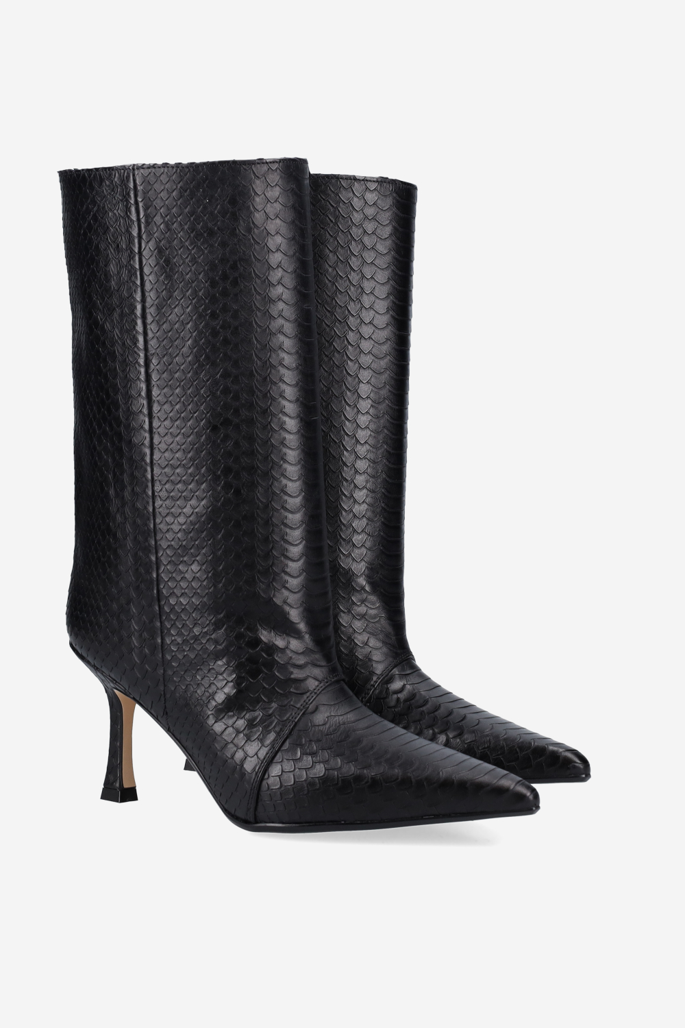 Deja vu cobra leather boots