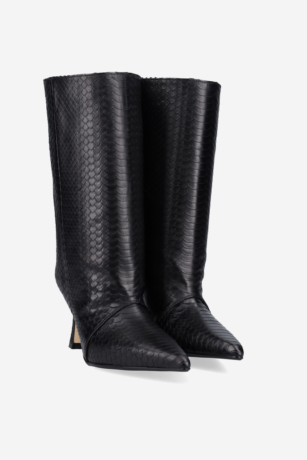 Deja vu cobra leather boots
