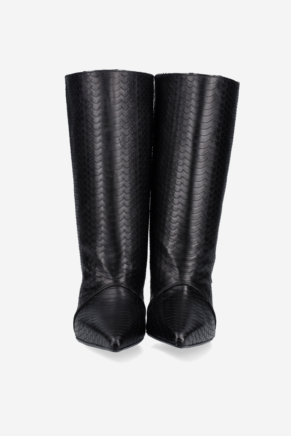 Deja vu cobra leather boots