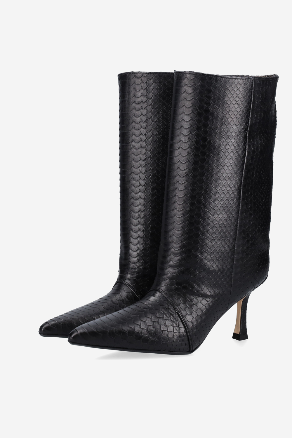 Deja vu cobra leather boots
