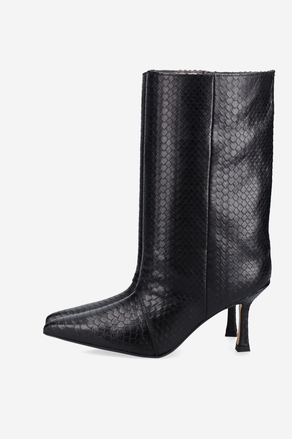 Deja vu cobra leather boots