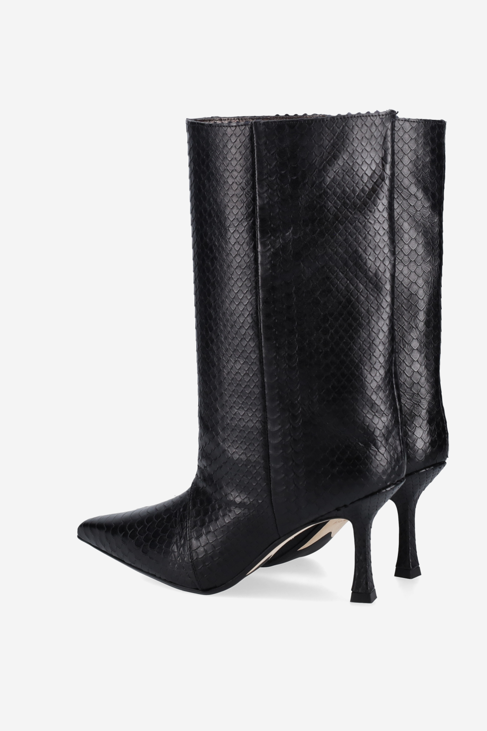 Deja vu cobra leather boots
