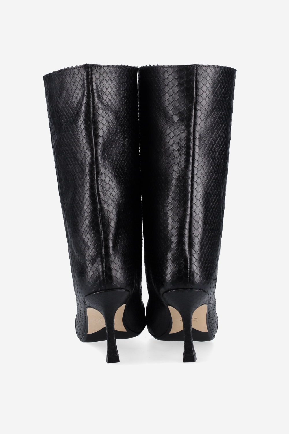 Deja vu cobra leather boots