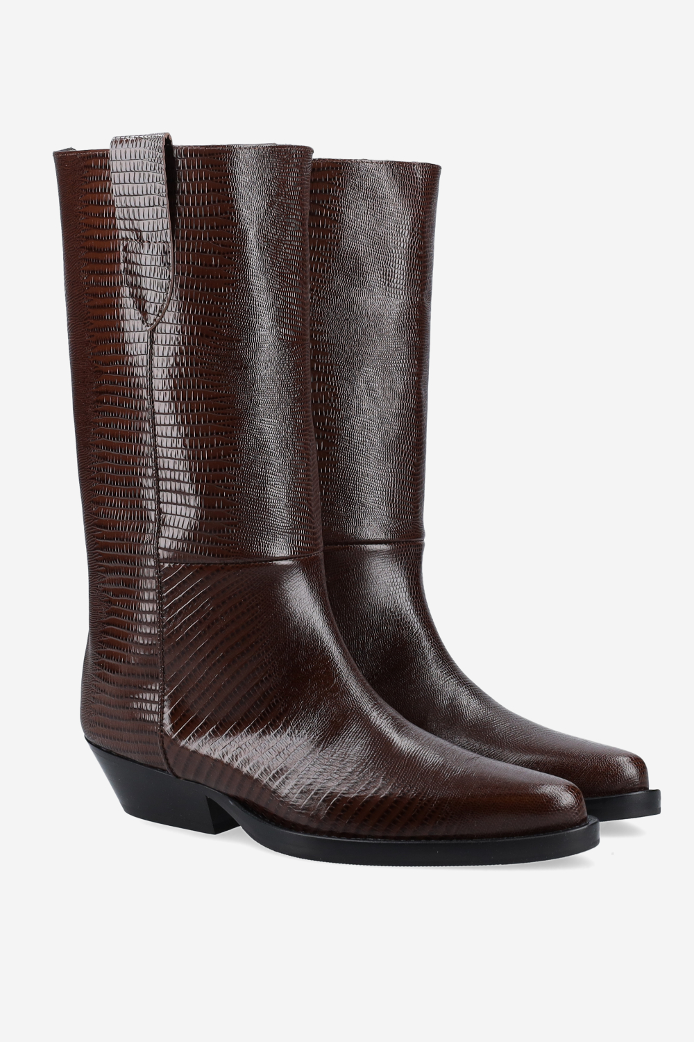Giorgia croco leather boots