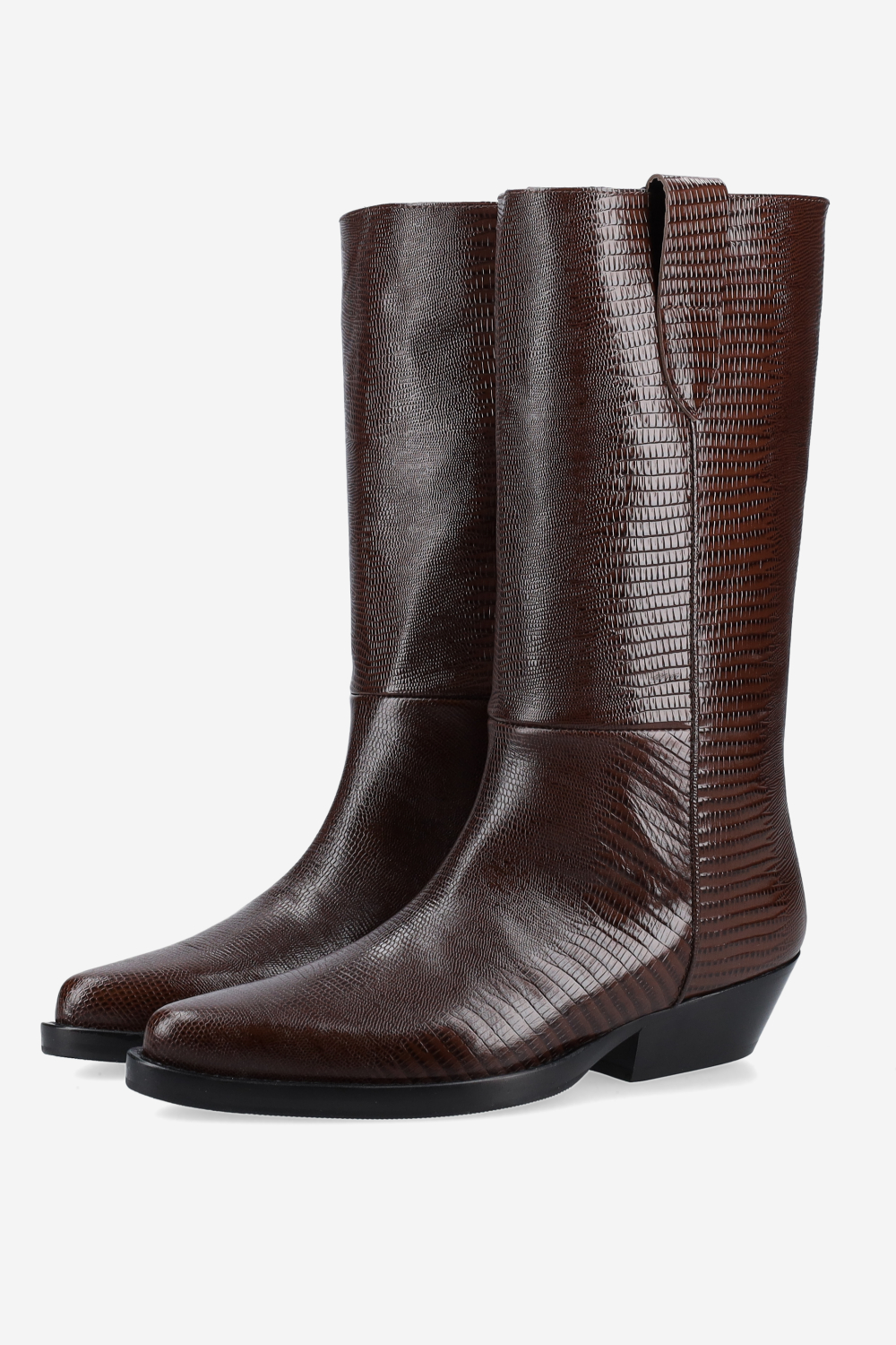 Giorgia croco leather boots