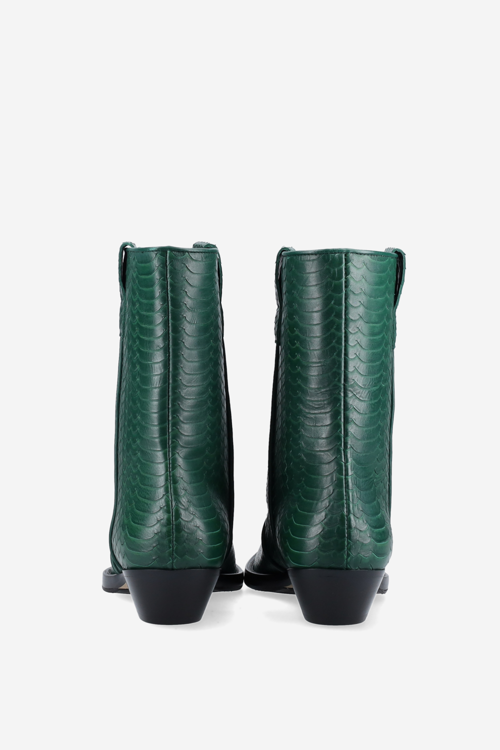 Kid again croco leather ankle boots
