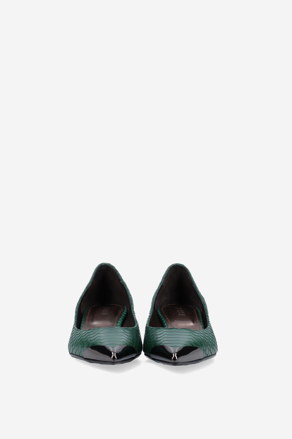 Get me croco leather pumps