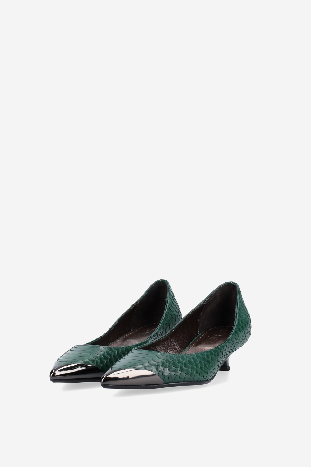 Get me croco leather pumps
