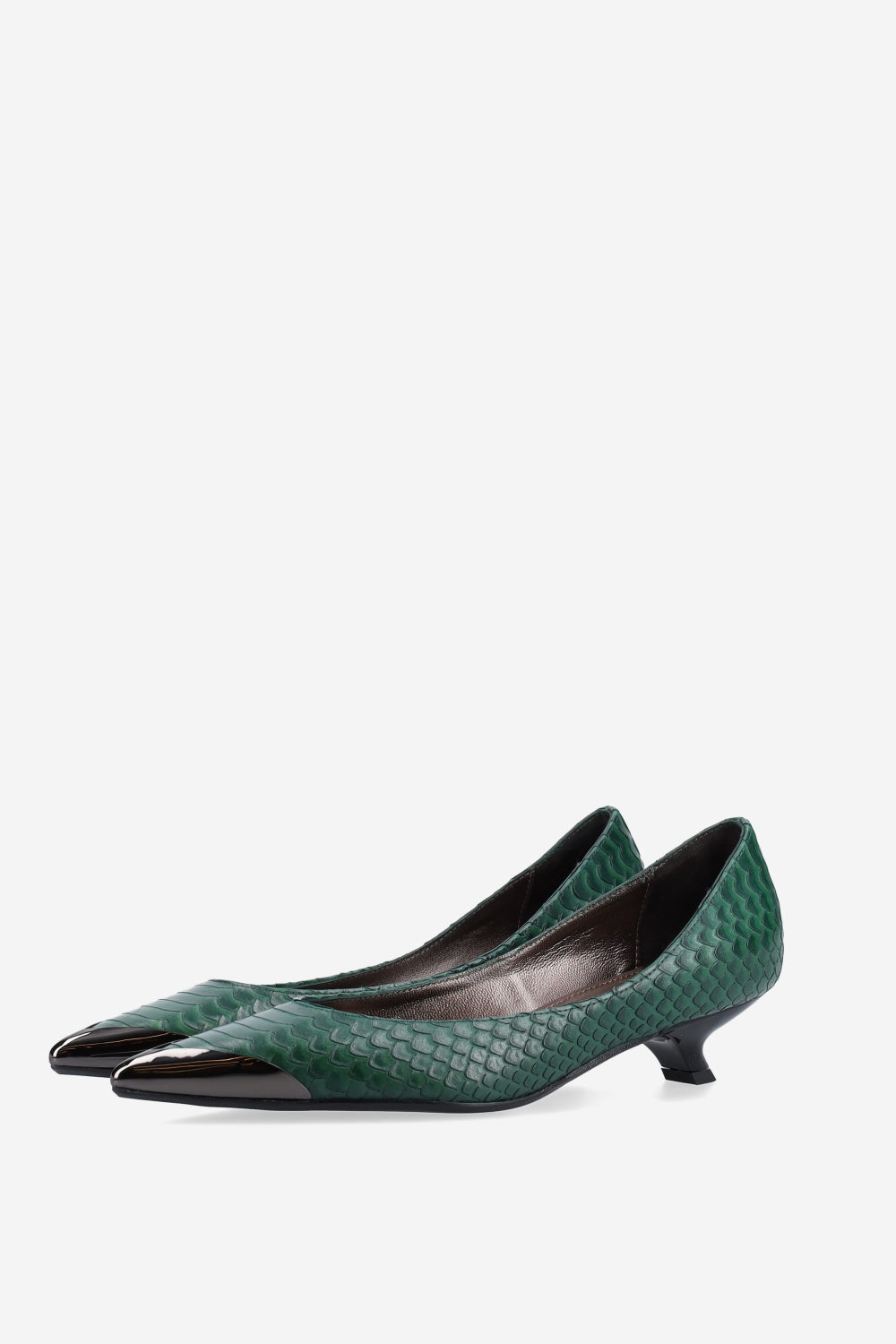Get me croco leather pumps