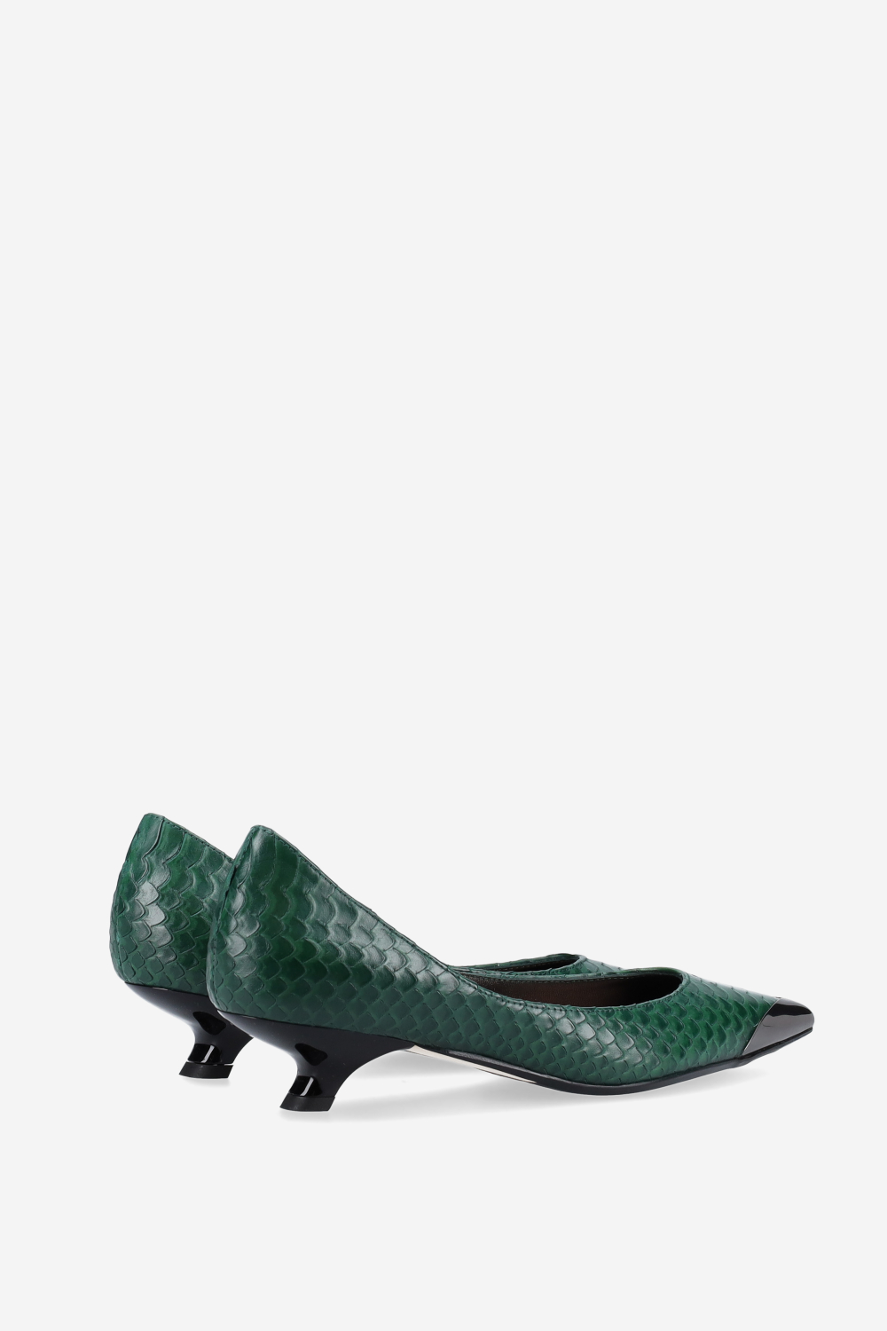 Get me croco leather pumps