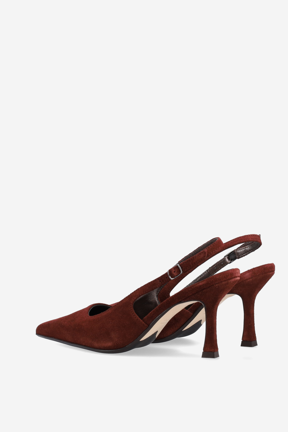 A little more suede slingbacks