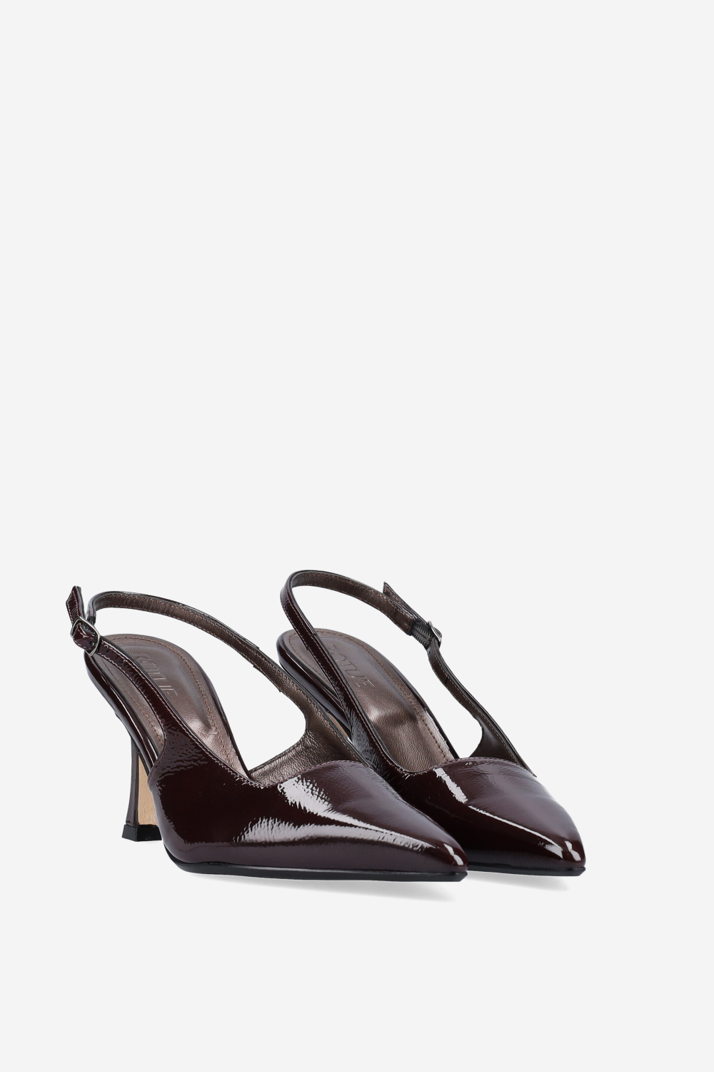A little more patent leather slingbacks