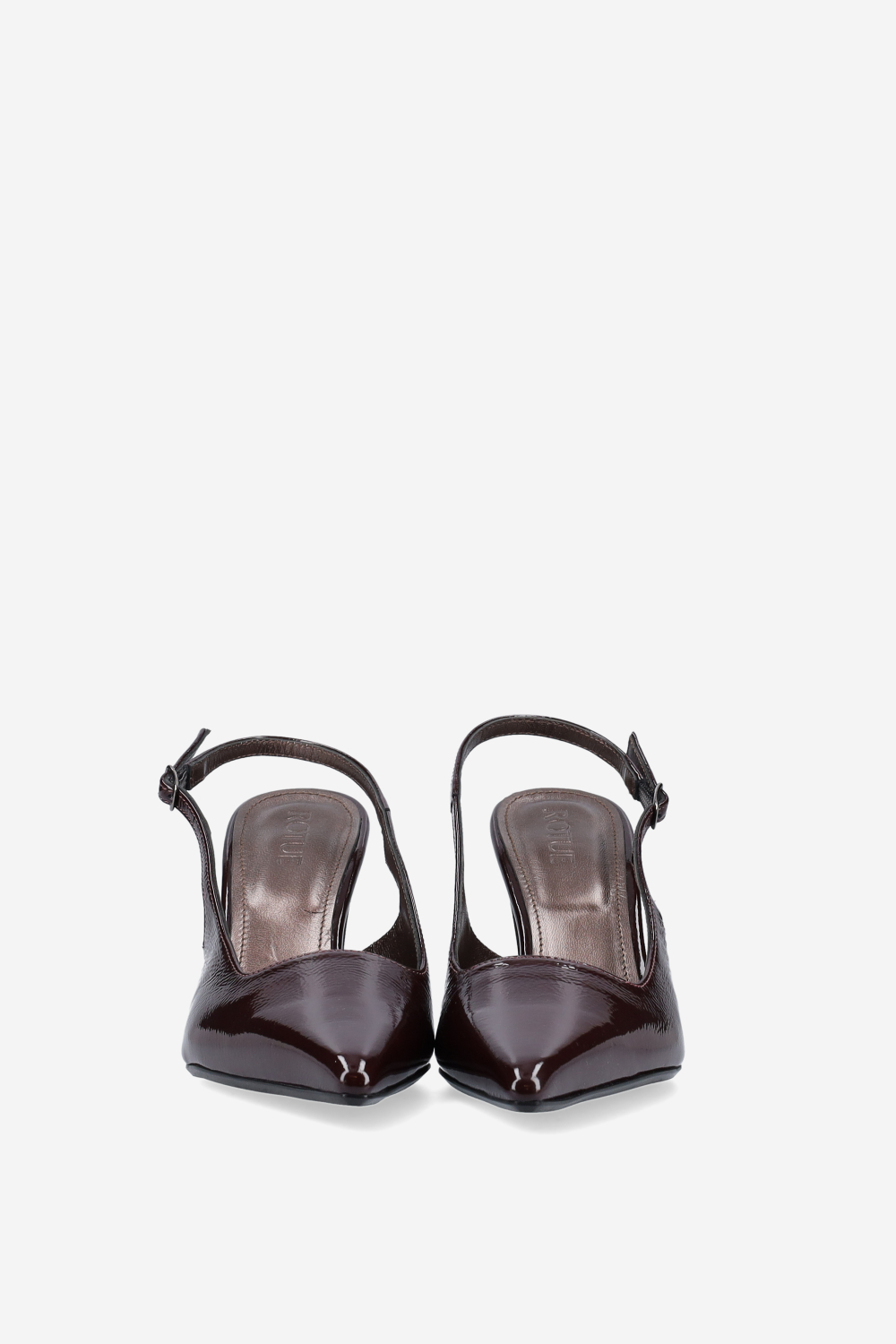 A little more patent leather slingbacks