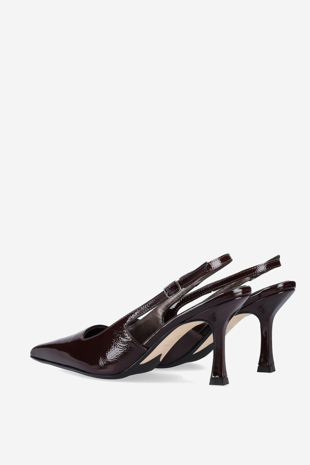 A little more patent leather slingbacks