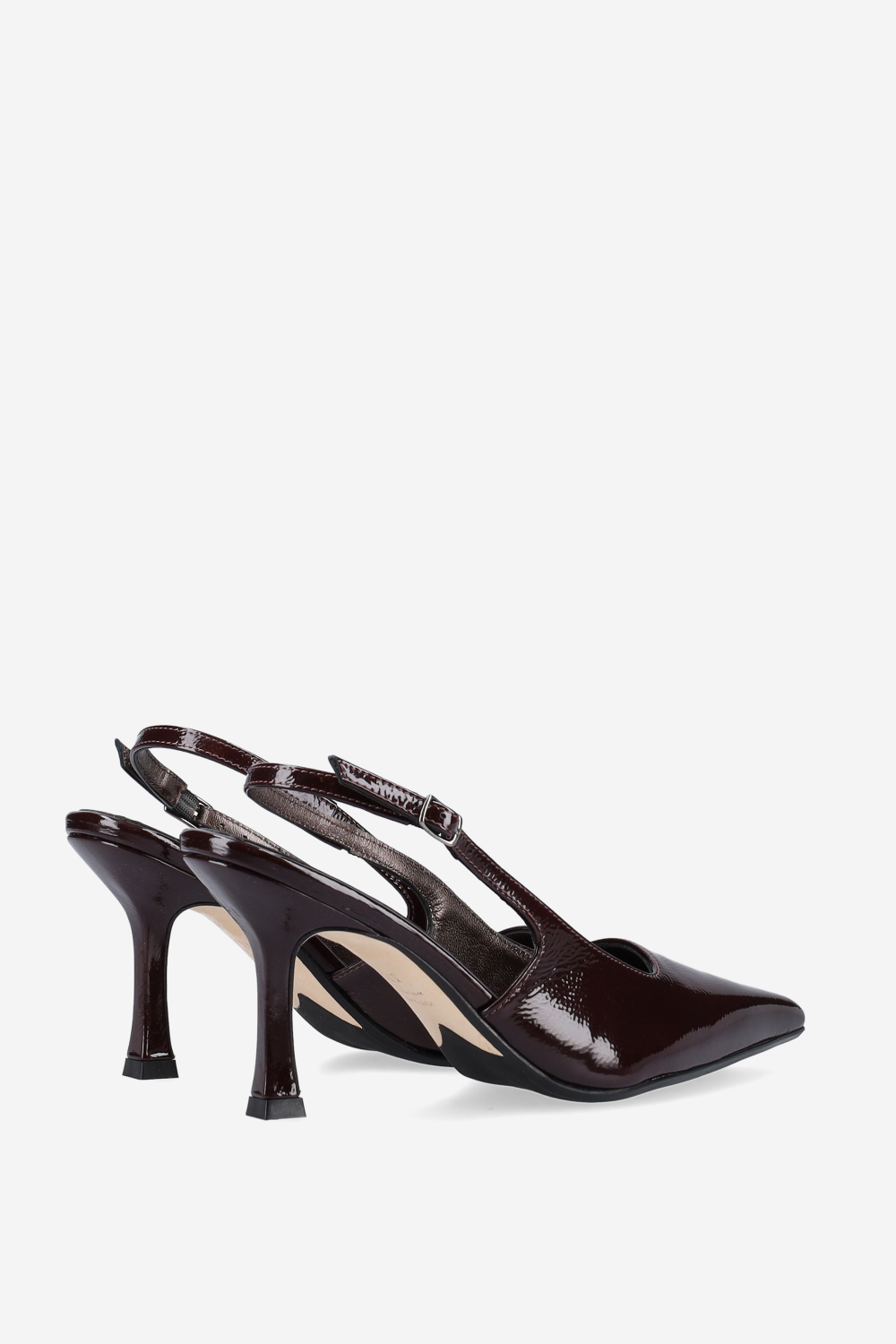 A little more patent leather slingbacks