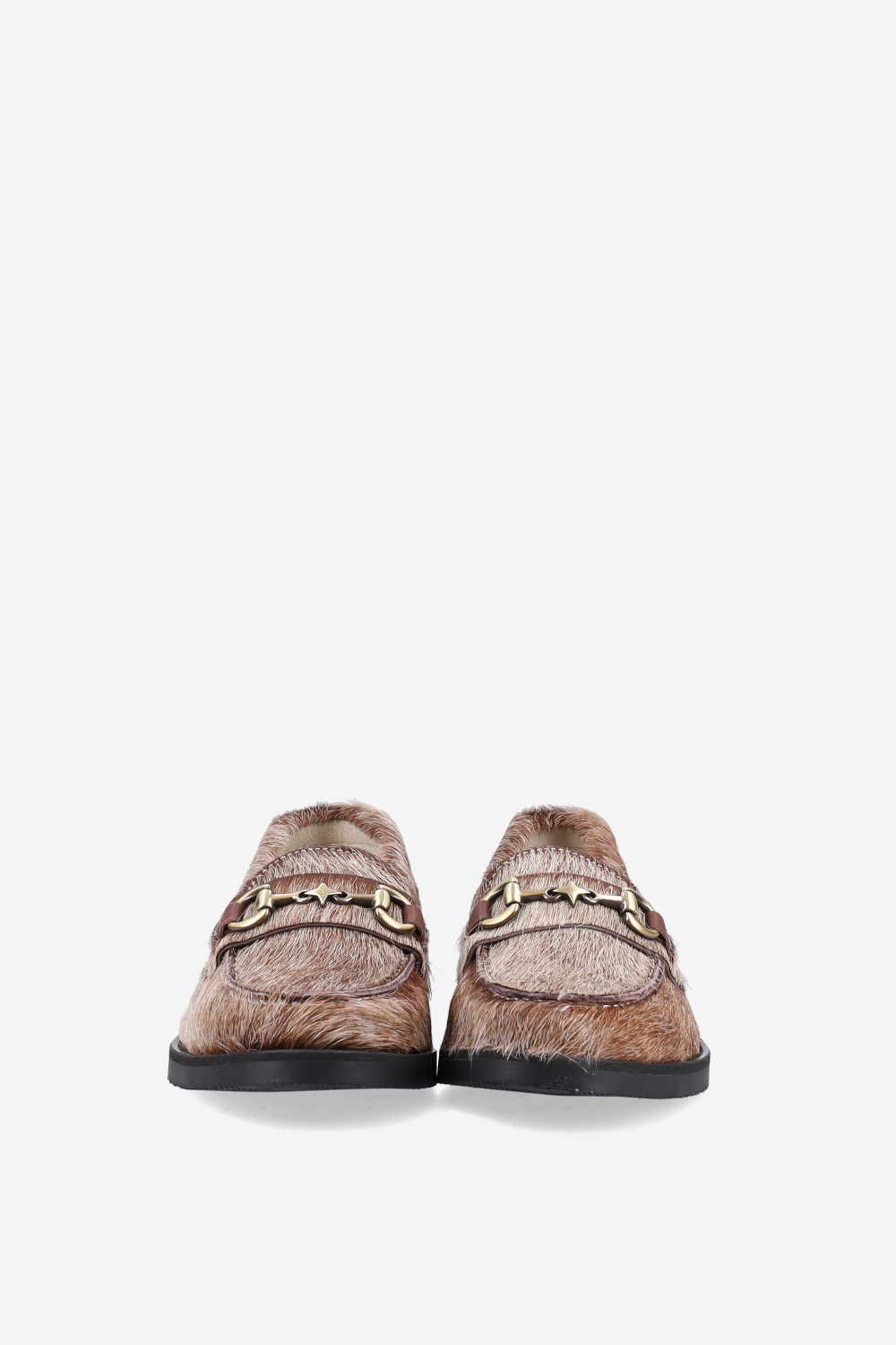 Wilde shewbacca calf hair bit loafers