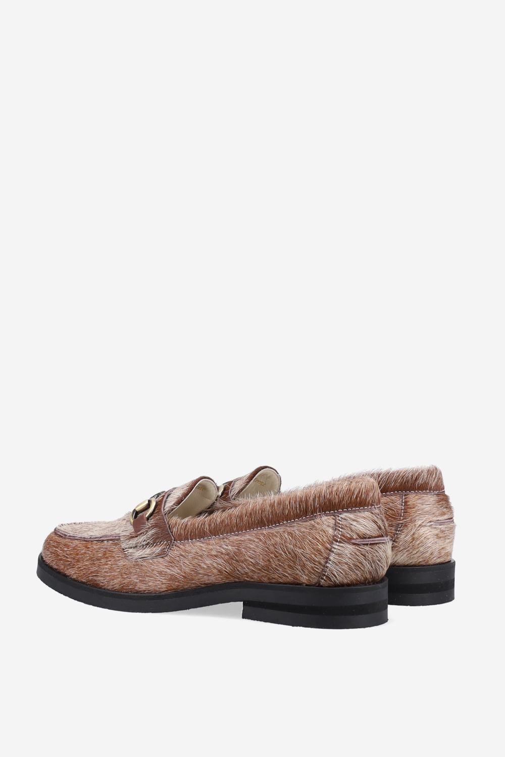 Wilde shewbacca calf hair bit loafers