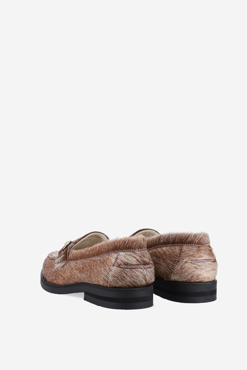 Wilde shewbacca calf hair bit loafers
