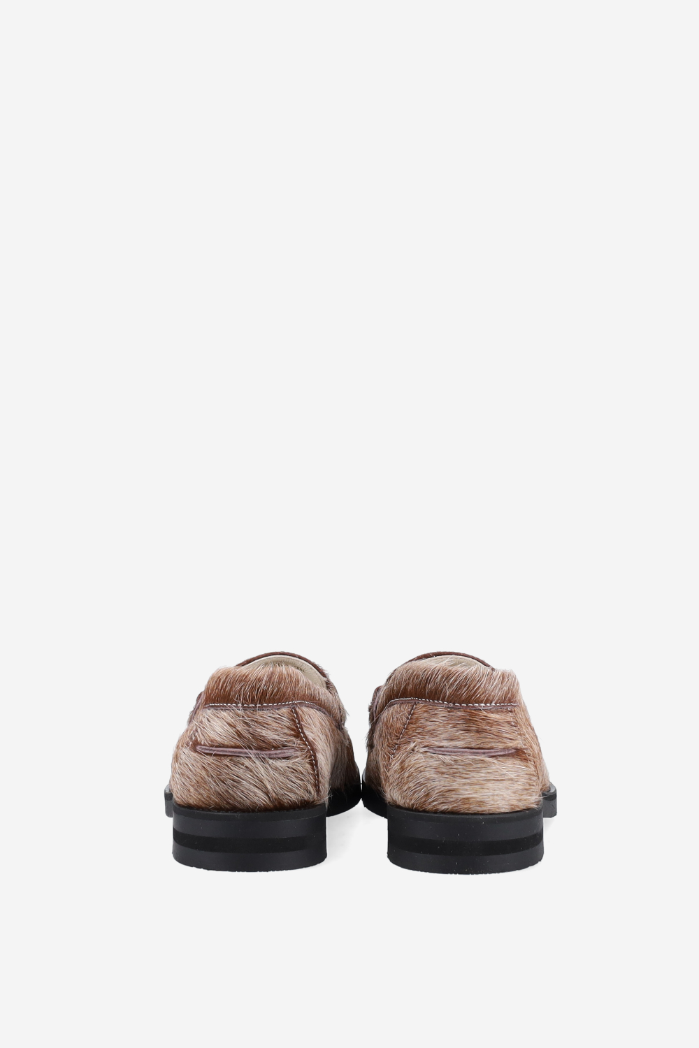 Wilde shewbacca calf hair bit loafers