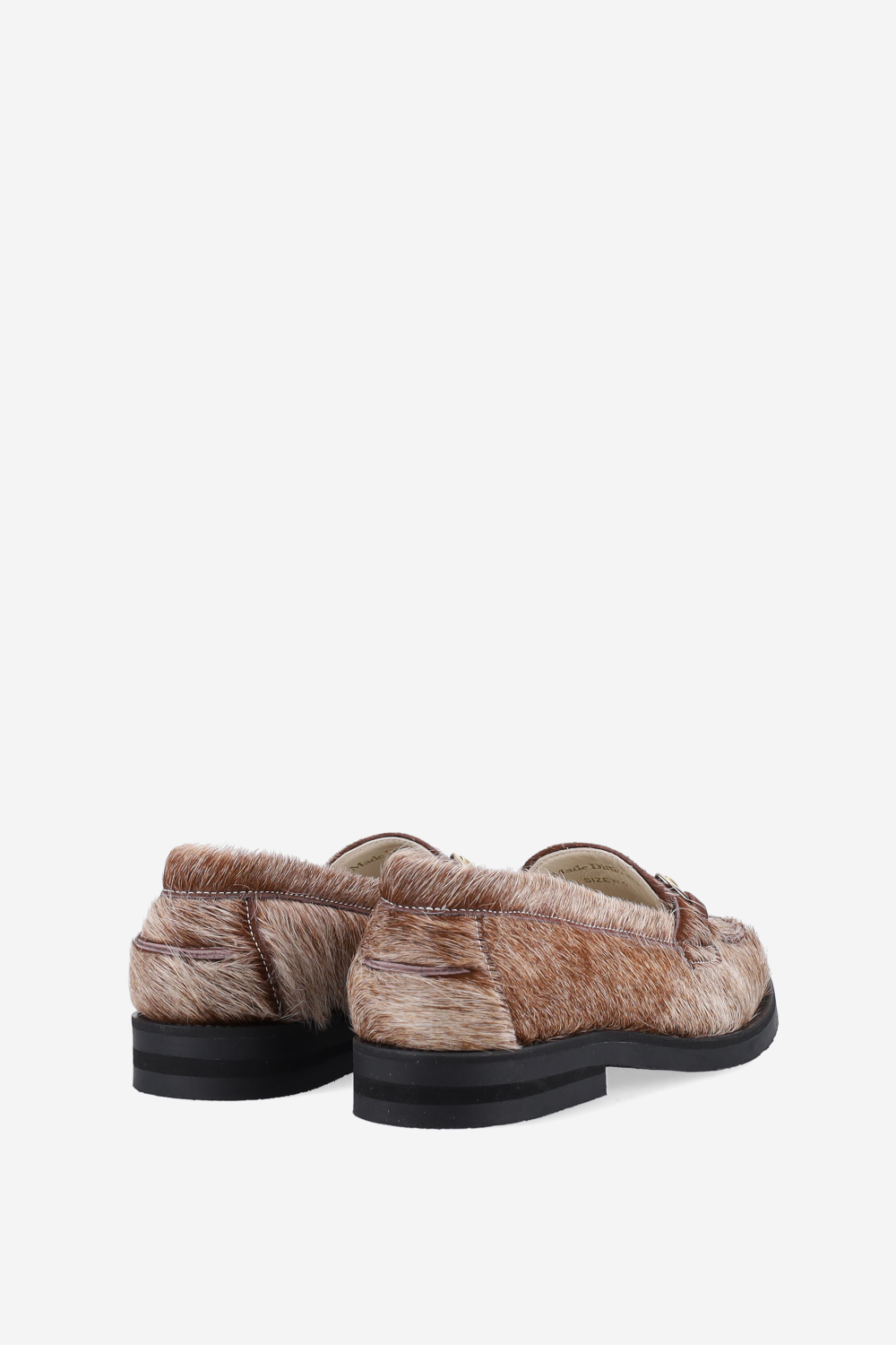 Wilde shewbacca calf hair bit loafers