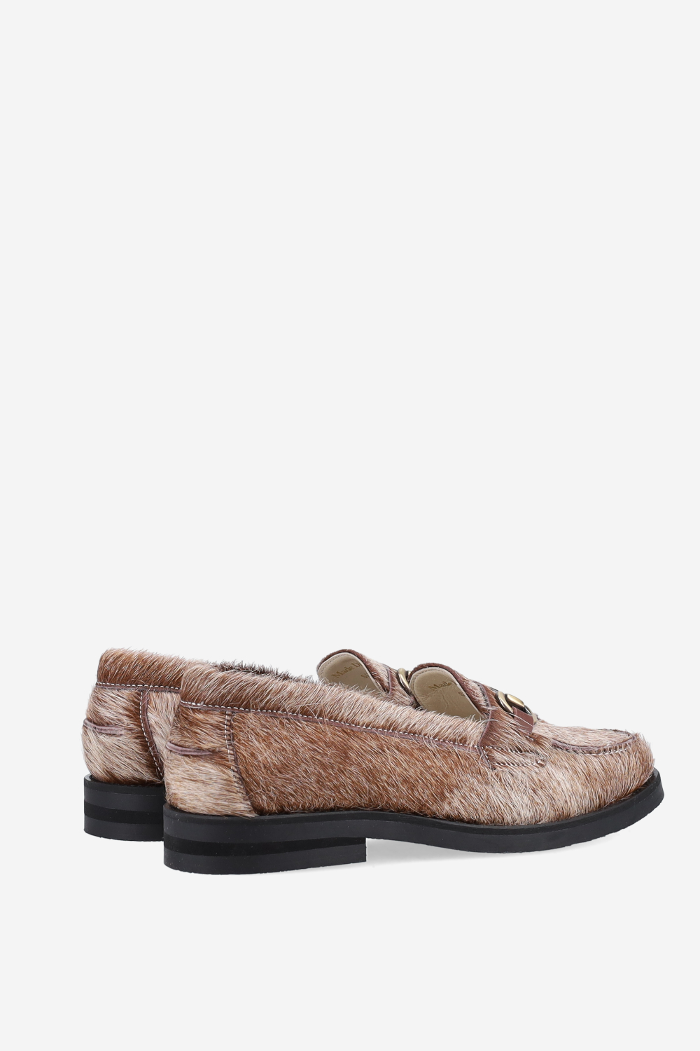 Wilde shewbacca calf hair bit loafers