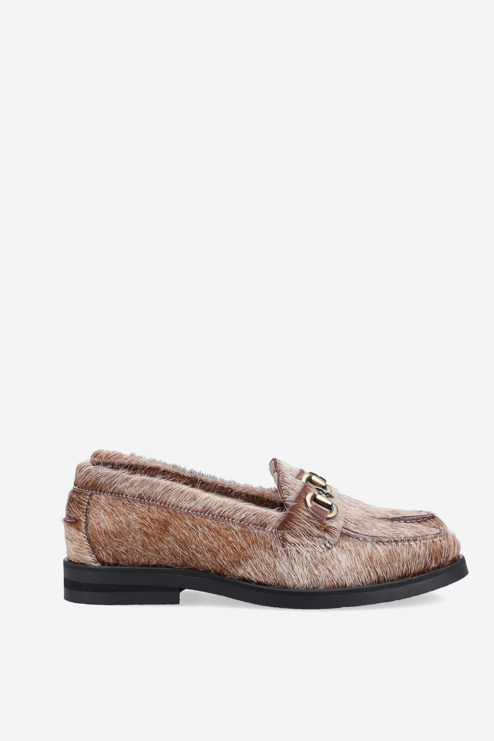 Wilde shewbacca calf hair bit loafers