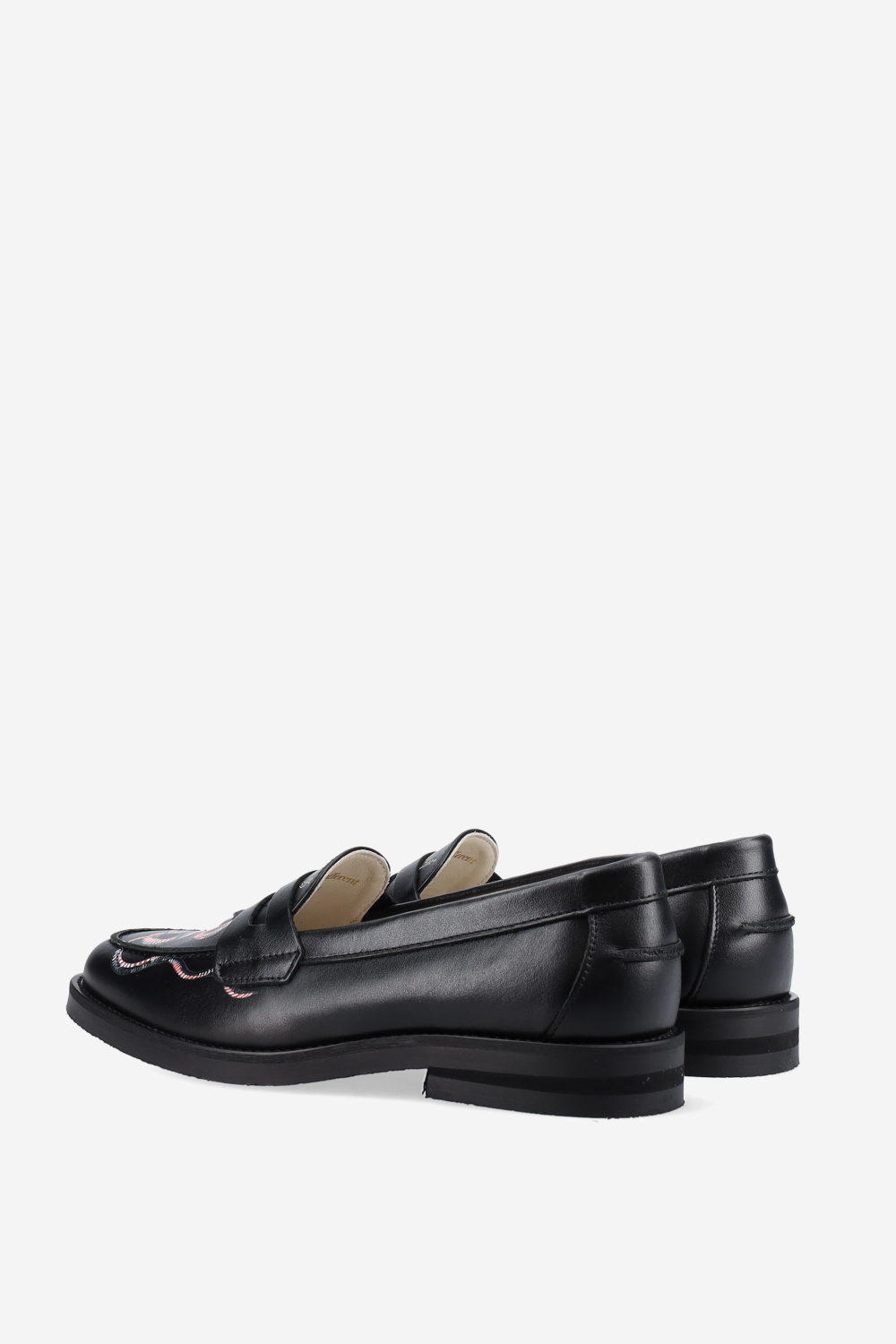 Wilde pleasant dreams snake leather penny loafers