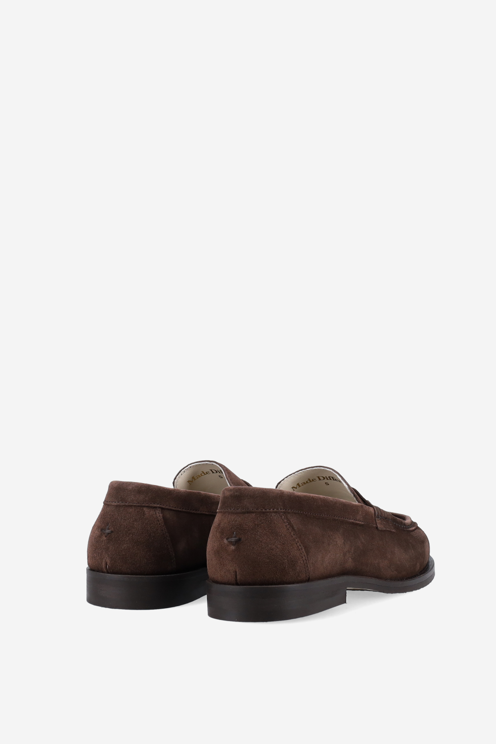 Willis chocolate suede penny loafers