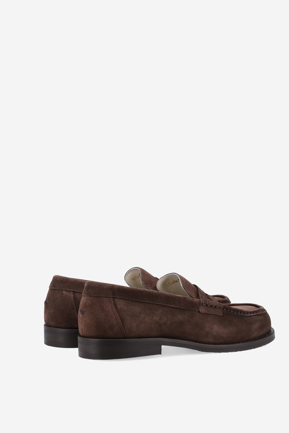 Willis chocolate suede penny loafers