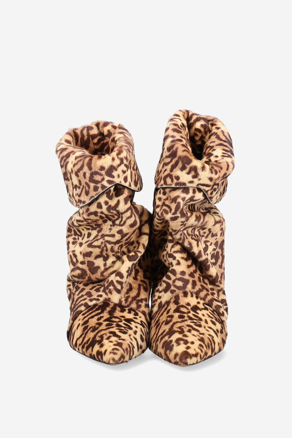 Edrik fold-over pony-hair boots