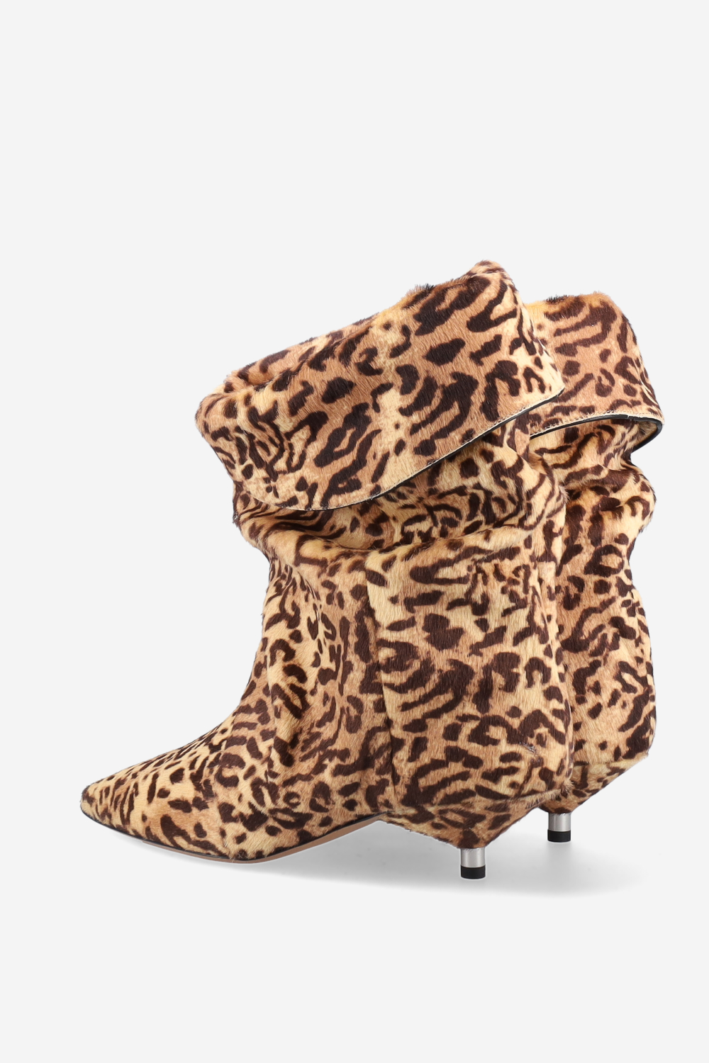 Edrik fold-over pony-hair boots