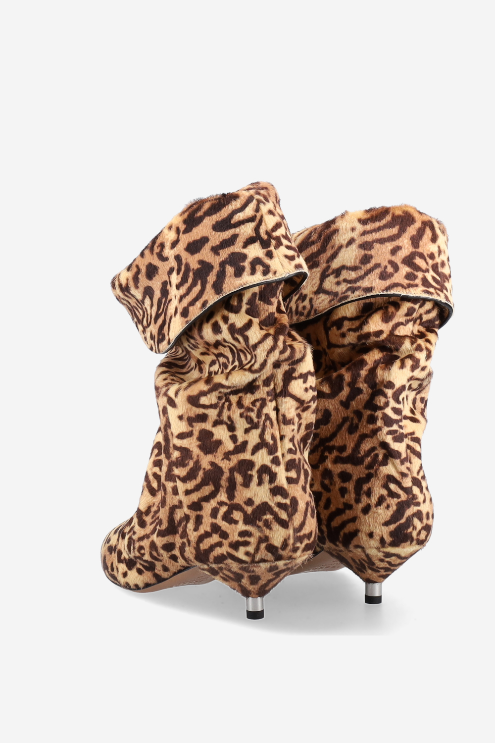 Edrik fold-over pony-hair boots