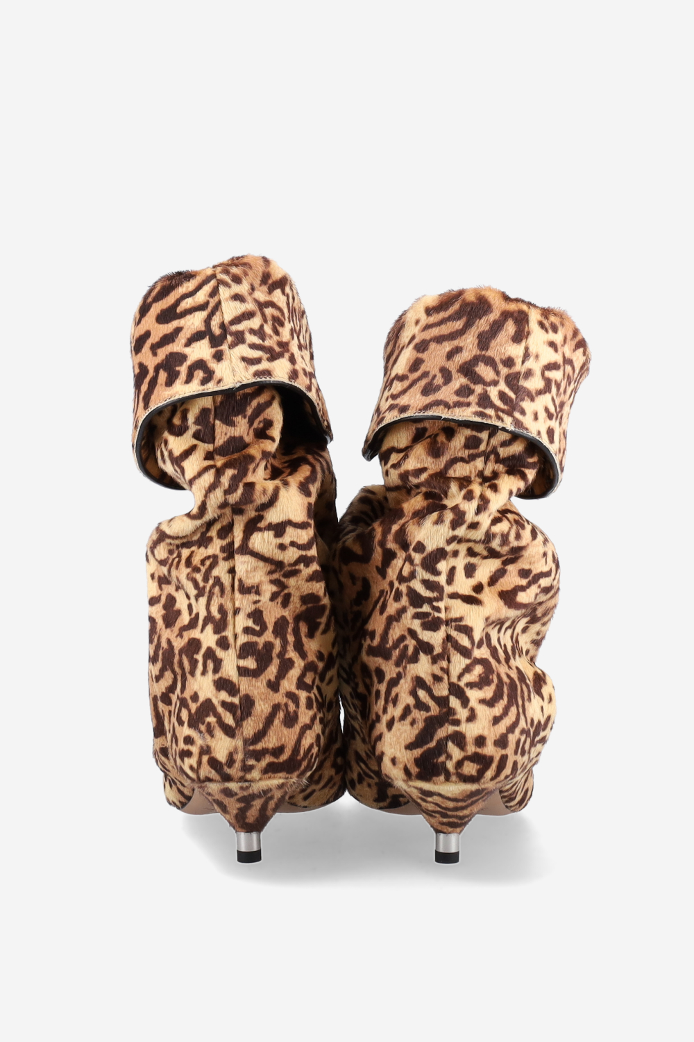Edrik fold-over pony-hair boots
