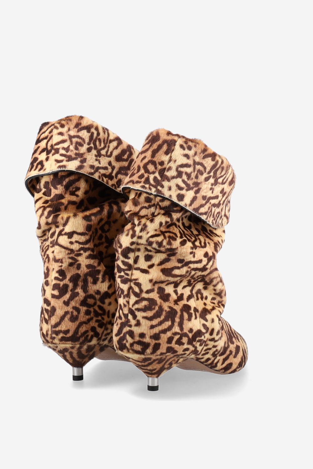 Edrik fold-over pony-hair boots