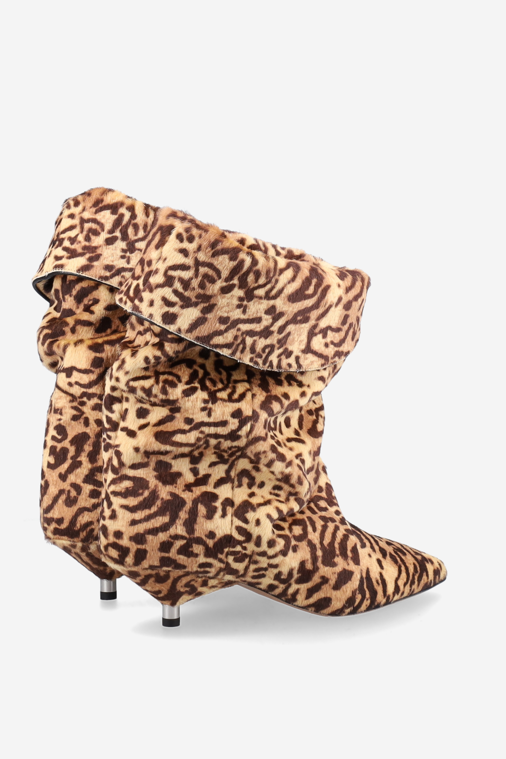 Edrik fold-over pony-hair boots