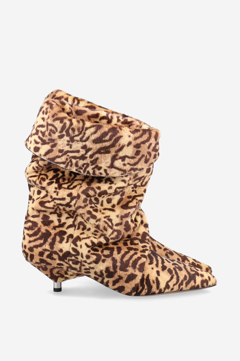 Edrik fold-over pony-hair boots