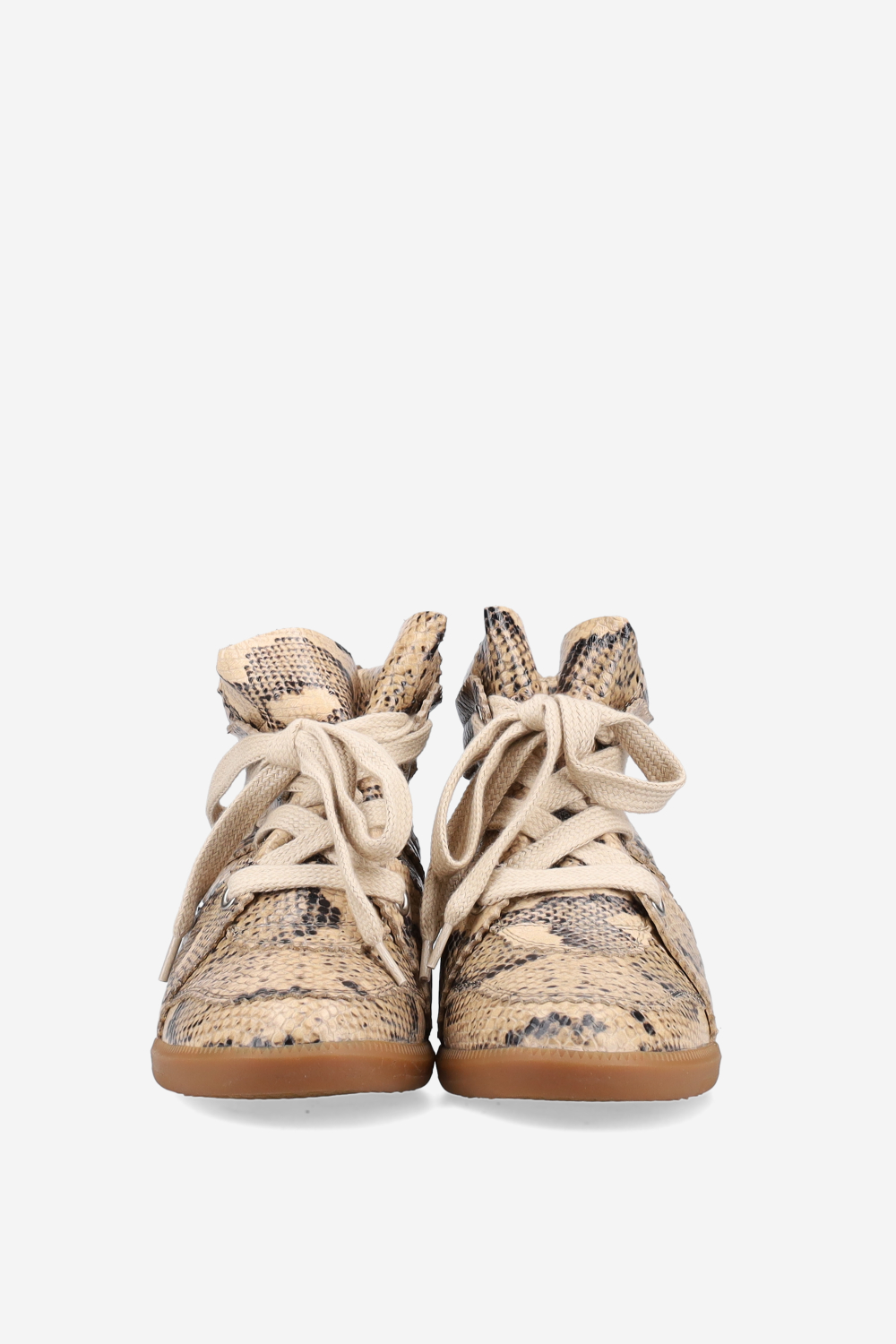 Bobby pitone leather sneakers