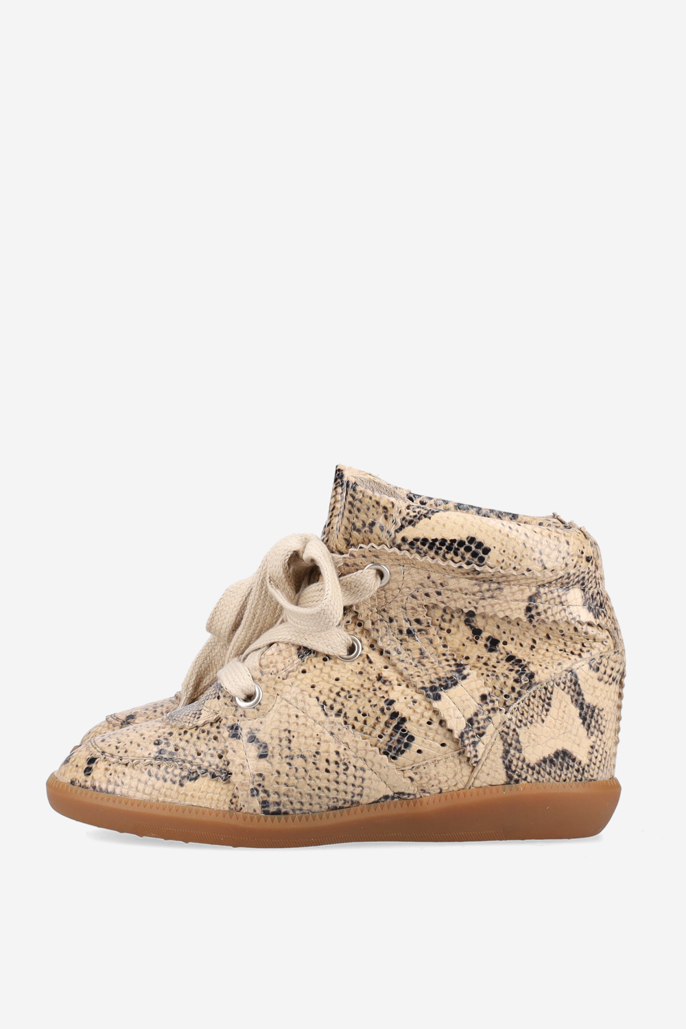 Bobby pitone leather sneakers