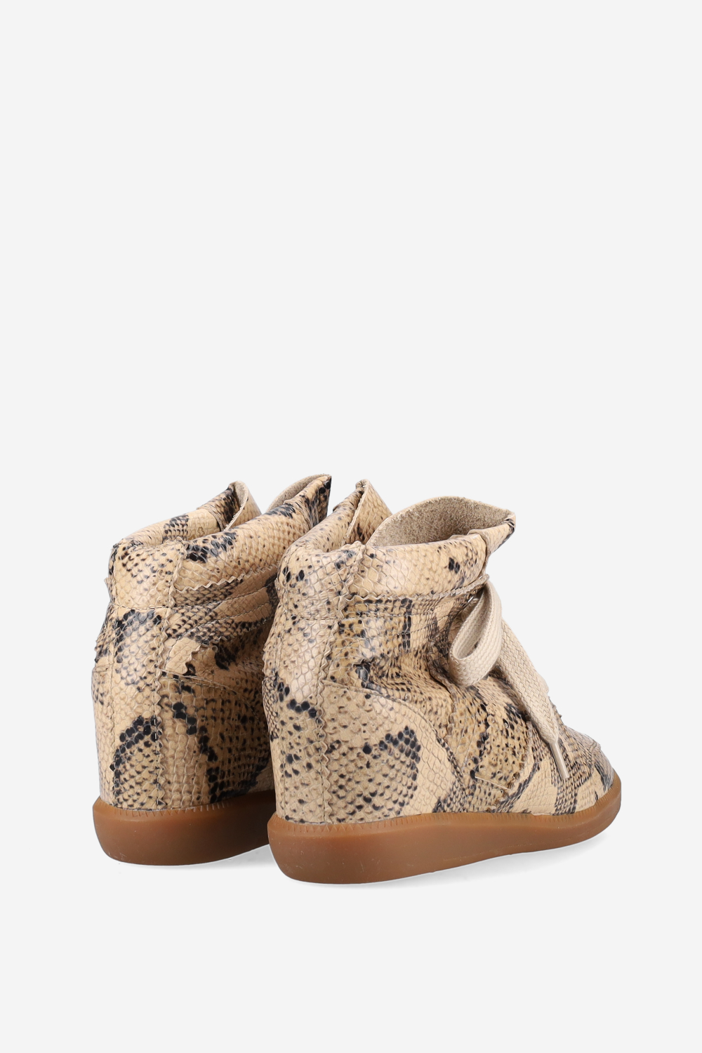 Bobby pitone leather sneakers