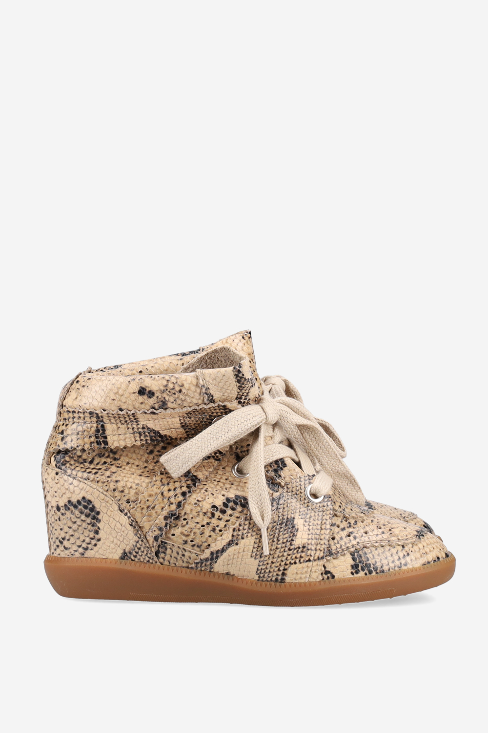 Bobby pitone leather sneakers